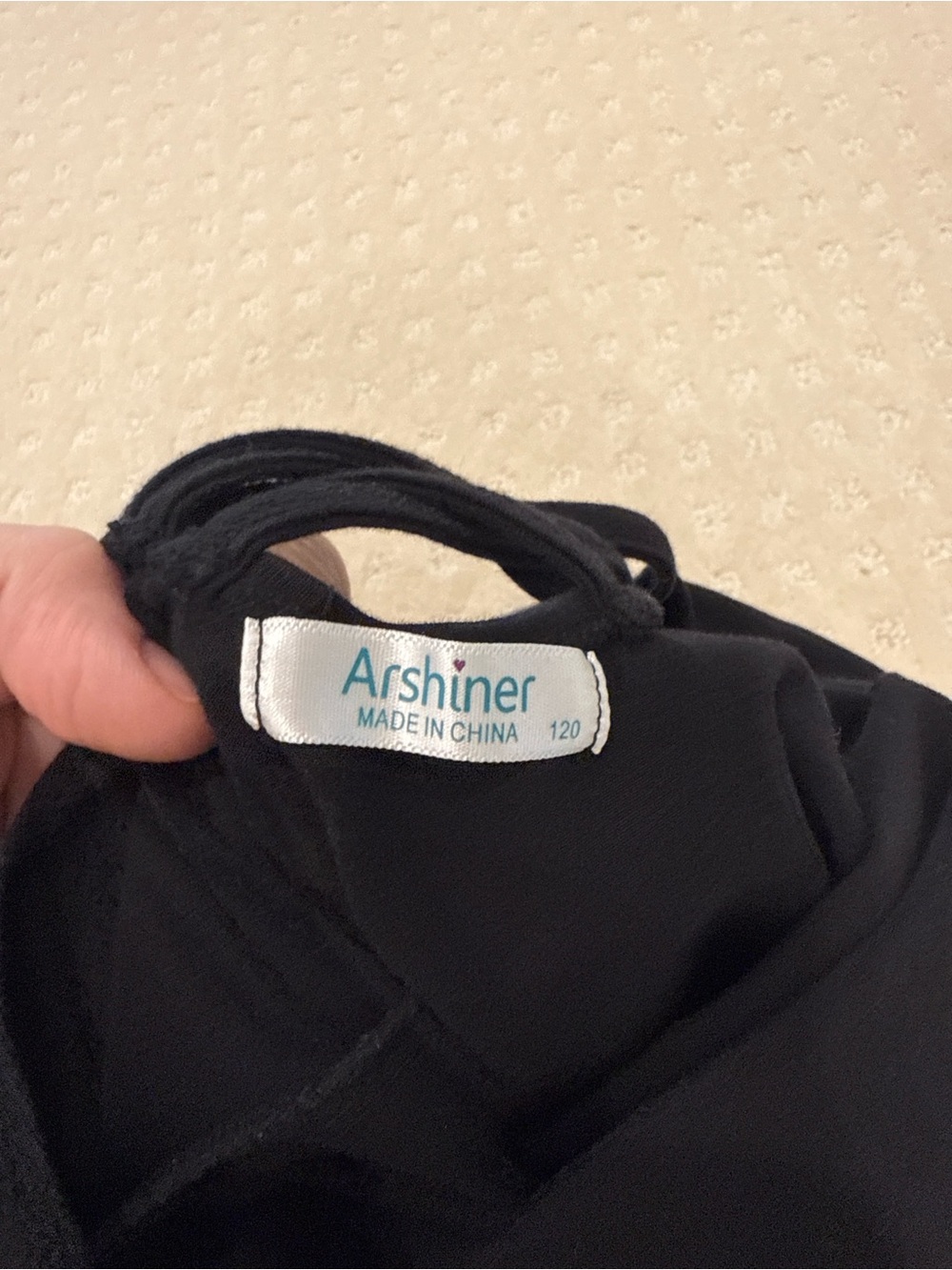 Arshiner Girls Black Ballet Dance Dress Criss Cross Back Long Sleeve Size 5/6 - Picture 3 of 4